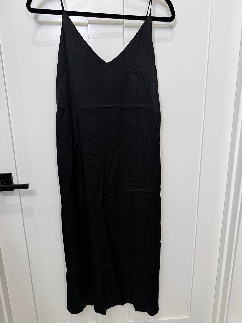 GAP Black V-Neck Slip Maxi Dress